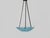 Vintage Art Deco Pendant Light in Blue Glass Paste from Verrerie Dart Degué, 1920s For Sale - Image 10 of 10