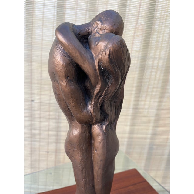 1980s Austin Production "Loving Couple" Brutalist Sculpture Signed by the Artist. For Sale - Image 14 of 16