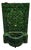 Tamegroute Green Handmade Moroccan Mosaic Tile Fountain For Sale