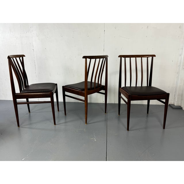 Black Danish Rosewood Dining Chairs from Awa Meubelfabriek, 1960s, Set of 3 For Sale - Image 8 of 8