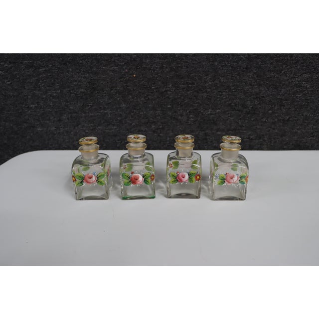 Westmoreland Hand-Painted Glass Vanity Set For Sale - Image 11 of 12