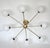 Brass, Metal and Glass Chandelier from Stilnovo, 1960s, in Very Good conditions. Designed 1960 to 1969 Up to 250V...