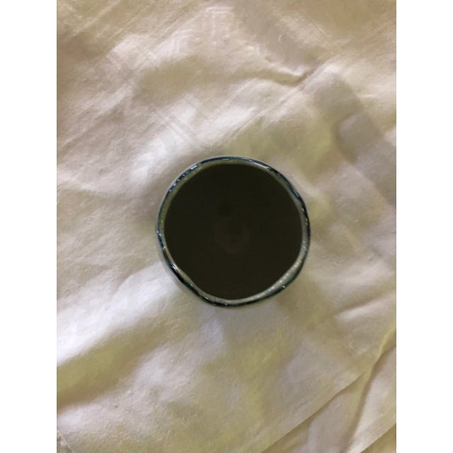 Satsuma Vintage Mid 20th Century Satsuma Footed Vase For Sale - Image 4 of 6