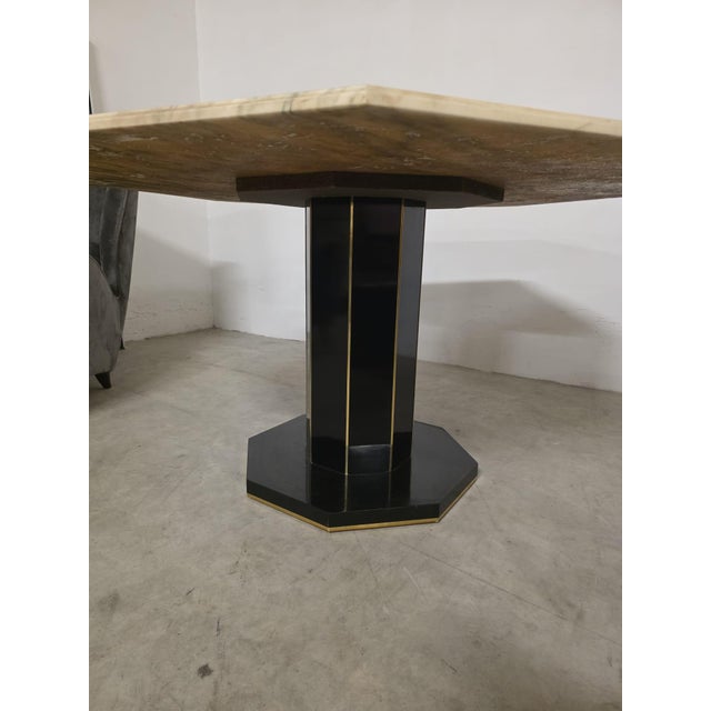 Octagonal Marble Table, 1970s For Sale - Image 4 of 5