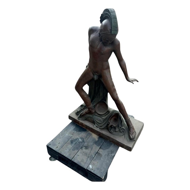 Roman Bronze Sculpture, 1950s For Sale