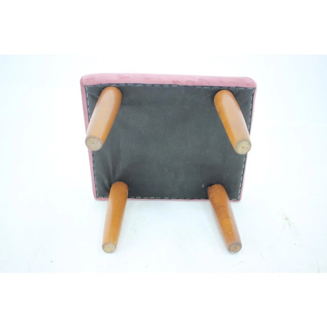 Brown Teak Danish Stool, 1960s For Sale - Image 8 of 9