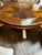Vanguard Curved Banquette Set and Monumental Inlaid Round Pedestal Dining Table Complete Dining Suite For Sale - Image 13 of 14