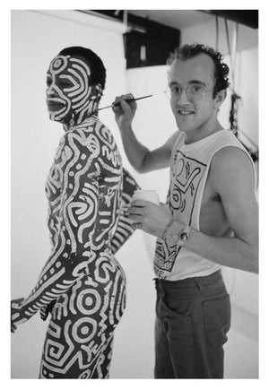 'Keith Haring and Bill T. Jones' Unframed Archival Pigment Print