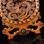Vintage Chinese Boxwood Dragon Screen | Hand-Carved Table Screen With Gemstone Inlay For Sale In Los Angeles - Image 6 of 9