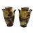 Antique Pair of 2 Hand Painted Noritake Matching Vases For Sale