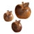 Vintage Apple Shape Wood Bowl Set For Sale