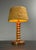 Mid-Century Modern French Brutalist Turned Wood Table Lamp in the style of Charles Dudouyt, 1950s For Sale - Image 13 of 17