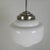 1930s Art Deco Pendant Lamp with Stepped Opaline Shade, 1930s For Sale - Image 5 of 11