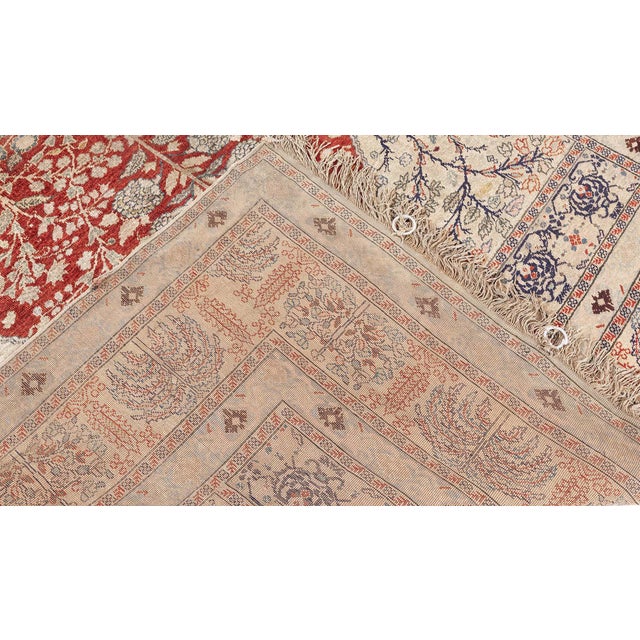 Doris Leslie Blau Antique Turkish Silk Prayer Rug For Sale In New York - Image 6 of 8
