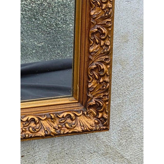 1940 Gilded Hollywood Wall Mirror. For Sale - Image 12 of 15