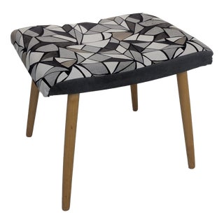 Communist Era Stick Leg Ottoman For Sale