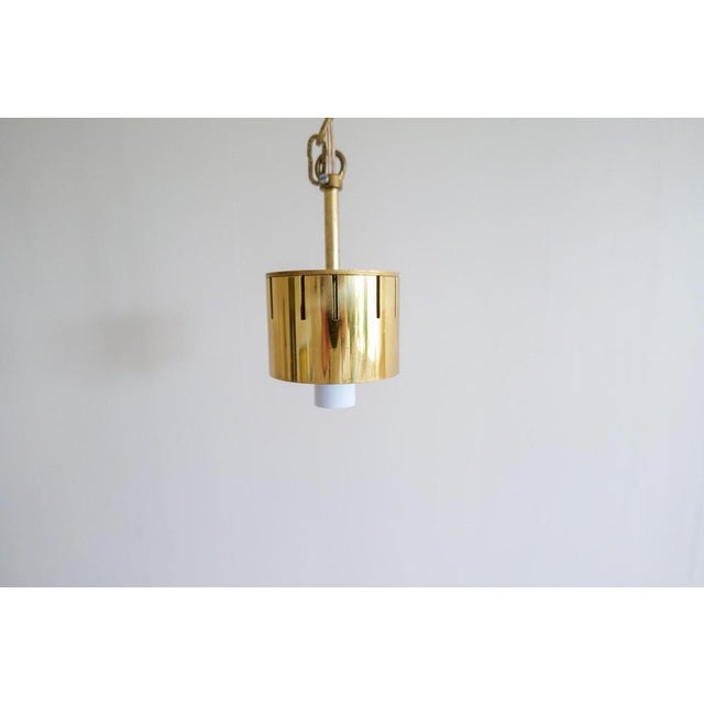 Reflex Ceiling Light in Brass attributed to Pierre Forssell for Skultuna, Sweden, 1960s For Sale - Image 15 of 18