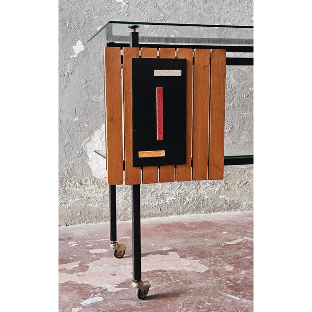 Serving Bar Cart, 1950s For Sale - Image 6 of 10