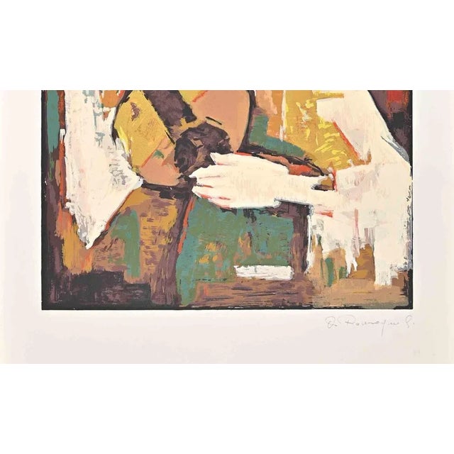 Guitar Player is a Lithograph realized by Alfredo Romagnoli in 1970s. The artwork is in good condition on a white...