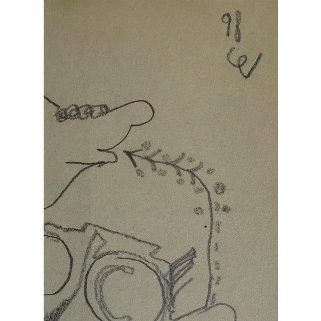 Vladimir Glushenkov, Composition, 1998, Pencil on Paper For Sale - Image 4 of 7