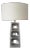 Arteriors Abstract Brutalist Style Metal Table Lamp For Sale
