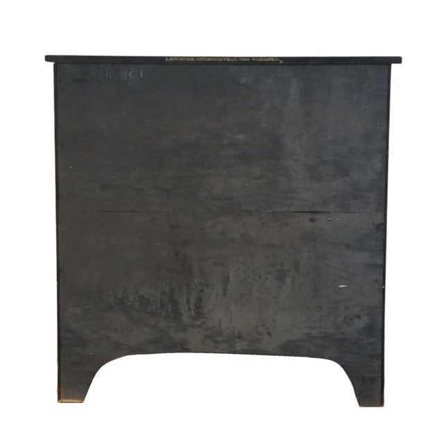 Genuine Hitchcock Black Hand-Painted 32" Four Drawer Chest 801 For Sale - Image 10 of 13