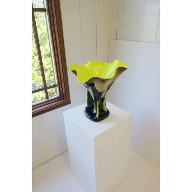 Organic Modern Art Glass Sculpture Vase For Sale In New York - Image 6 of 13