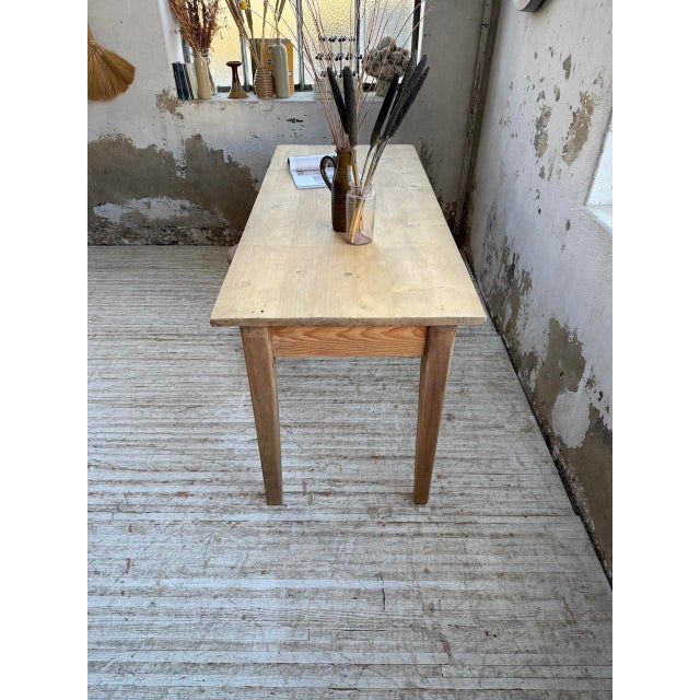 Pine and Oak Farmhouse Table, 1950s For Sale - Image 11 of 18
