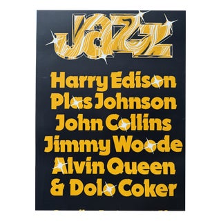 Jazz Paradiso 13 March 1981 Poster by Martin Kaye, Netherlands, 1980s For Sale