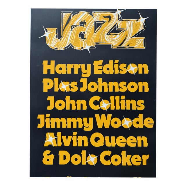 Jazz Paradiso 13 March 1981 Poster by Martin Kaye, Netherlands, 1980s For Sale