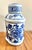 Late 20th Century Chinoiserie Blue and White Emperor Covered Ceramic Ginger Jar For Sale - Image 5 of 8