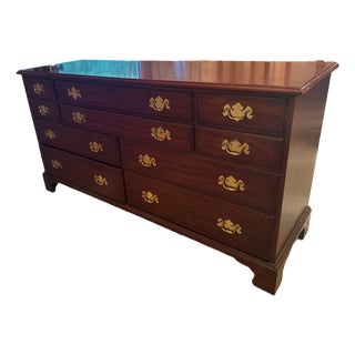 Henkel & Harris Cherry 124/24 10 Drawer Dresser For Sale