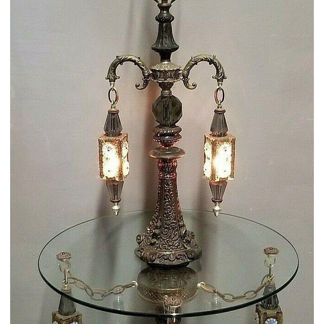 7 Light Vintage Loevsky & Loevsky Gothic Spanish Moroccan Table Floor Lamp Chairish