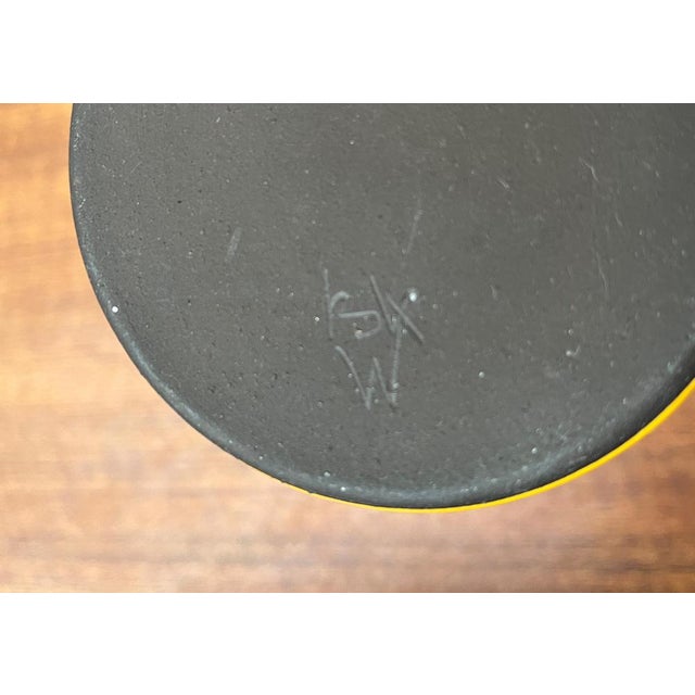 Mid-Century German Minimalist Studio Pottery Vase from BKW Böttger Keramik Wandsbek, Hamburg, 1960s For Sale - Image 13 of 16