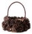 Vintage Handmade Pinecone Basket For Sale