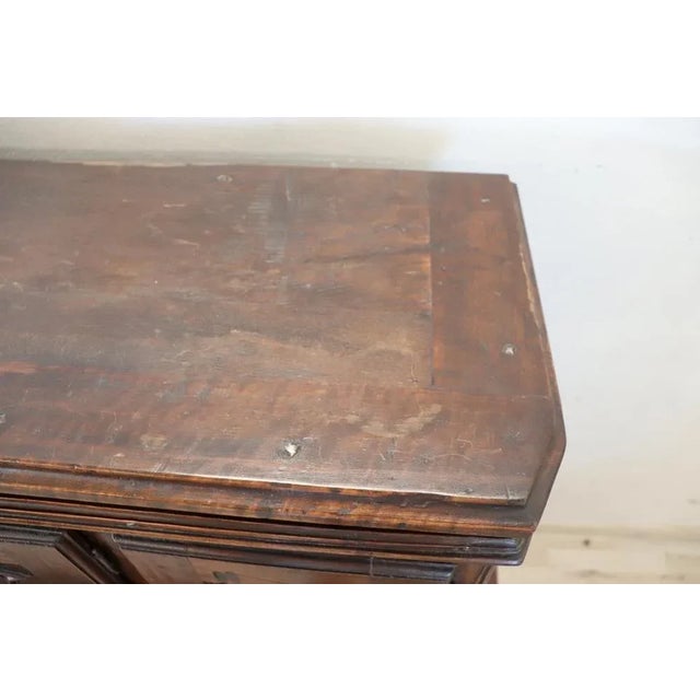 Antique Cabinet in Walnut Wood, 1600s For Sale - Image 9 of 18