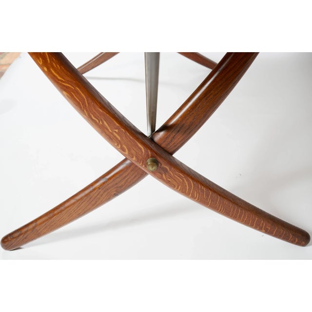 Wood Hans J. Wegner Sabre Leg Table Model at-304 for Andreas Tuck For Sale - Image 7 of 11