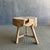Vintage Elm Wood Chop Block Table For Sale - Image 4 of 8