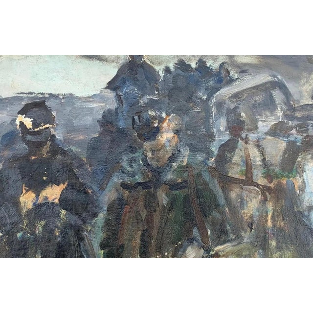 Battle Oil Painting, Ukrainian Artist Sokolovsky, 1970s 31-47 For Sale - Image 4 of 6