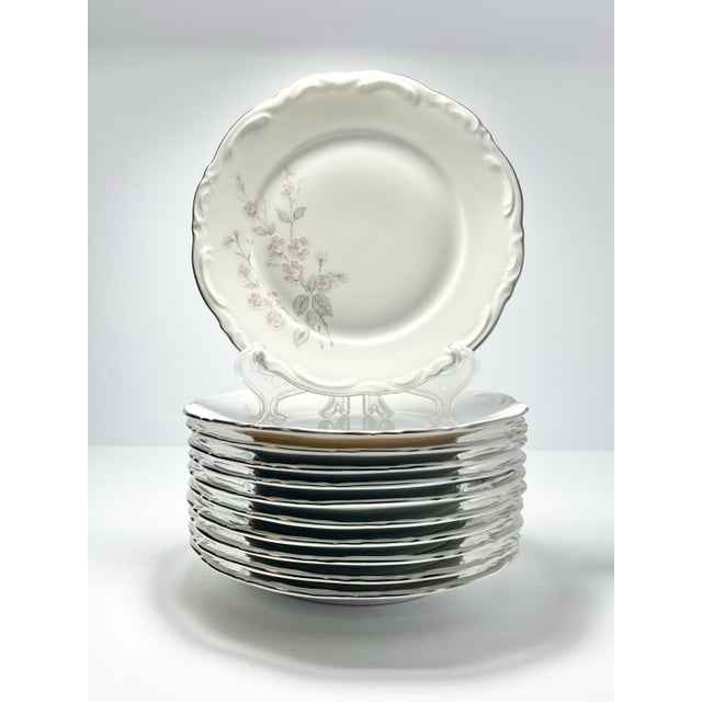 Mitterteich “Fragrance” Set of 11 Porcelain Bread Plates 6 3/4” Good vintage condition. No chips, cracks, or fleabites....