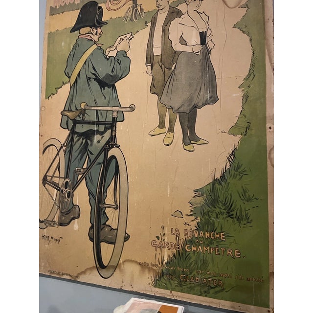 1897 Ad for Gladiator Cycles Bicycles by Henry Morin This is an original gladiator bicycle ad in French by Henry Morin. It...