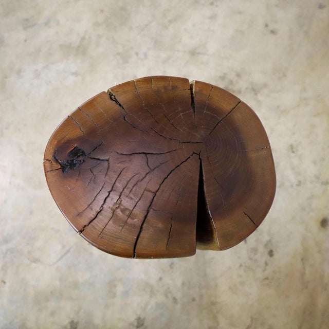 1950s Stool Made in Solid Wood For Sale - Image 11 of 17