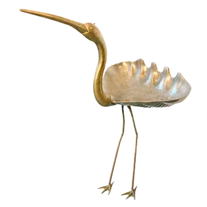 Brass Ibis Sculpture, France, 1960s