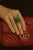 Bochic "Orient" Vintage Zambian Emerald Ring Set In 18K Yellow Gold & Silver For Sale - Image 14 of 18