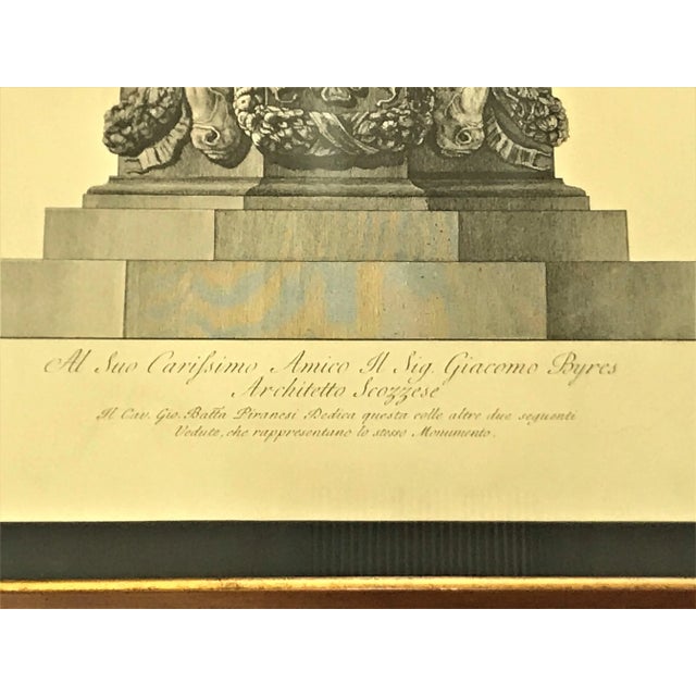 Giovanni Battista Piranesi Urn Etching in Frame For Sale - Image 12 of 13