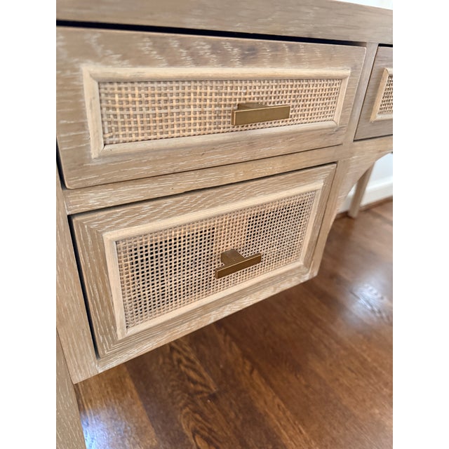 Wood Essentials for Living Cane Desk For Sale - Image 7 of 8