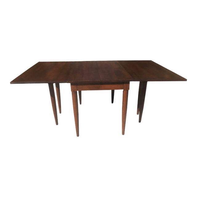 MidCentury Modern Willett Furniture Cherry Drop Leaf Dining Table Chairish