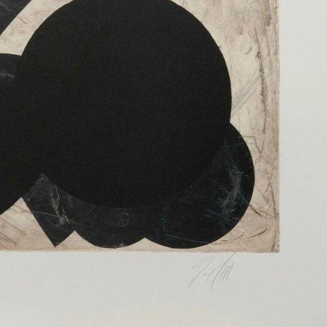 1990s Guy Dill " Untitled" Post Modern Lithograph Print Limited 1 of 250 Signed For Sale - Image 5 of 5