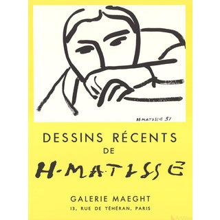 Henri Matisse "Dessins Recents" 1968 Lithograph For Sale