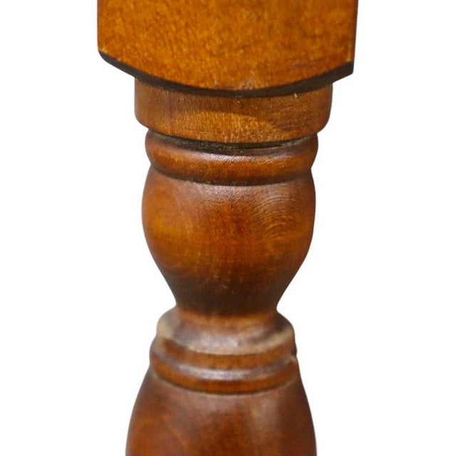 Pair River Bend LTD Federal Tiger Maple Butterfly Top Stands, Signed, 20thC For Sale - Image 10 of 13